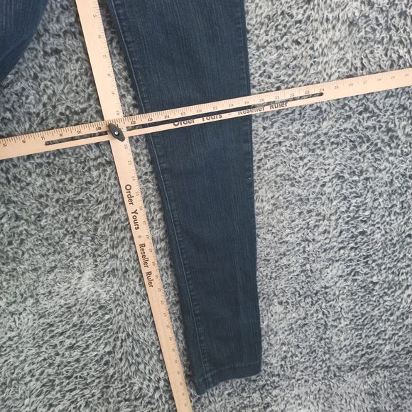 Flying Monkey Jeans Women 0 Blue Skinny Leg Mid Rise American Denim Logo - Picture 6 of 12